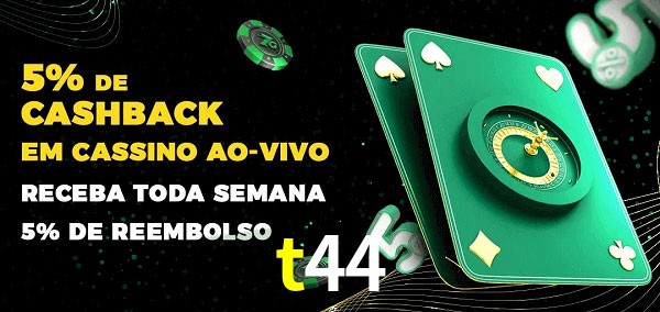Promoções do cassino ao Vivo t44